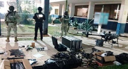 Aseguran 18 drones y más de 150 objetos explosivos en Reynosa; hay al menos un detenido