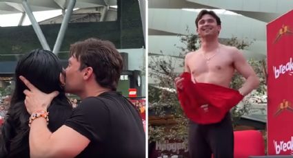 El piloto regiomontano ‘Pato’ O’Ward se roba el show previo al GP de México: se quita la playera y besa a una aficionada