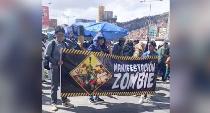 "Cerebros para todos, corrupción para nadie": "Zombies" marchan contra la impunidad y situación económica en Bolivia