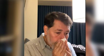 Noroña llora durante transmisión en vivo al contar su experiencia en Palestina