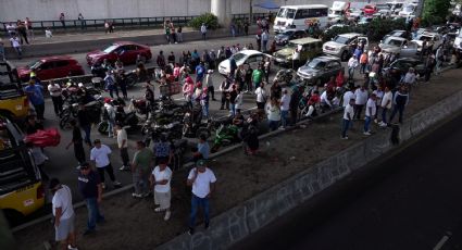 Transportistas del Edomex bloquean Periférico por más de cinco horas; exigen seguridad