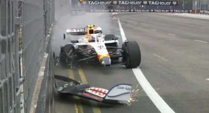 ¡Drama en la pista! Liam Lawson se estrella en la tercera práctica de Singapur y sale ileso; Verstappen fue el más rápido