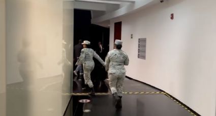 Presidenta del Senado autoriza el ingreso de la Guardia Nacional al reciento para evitar que se "mojaran"