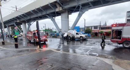 Se registra fuga de gas en una pipa que circulaba en la alcaldía Tláhuac