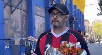 Aficionado de River lleva flores al velorio de Miguel Ángel Russo, DT de Boca que falleció por cáncer: “No vengo a provocar, murió de la misma enfermedad que mis padres”