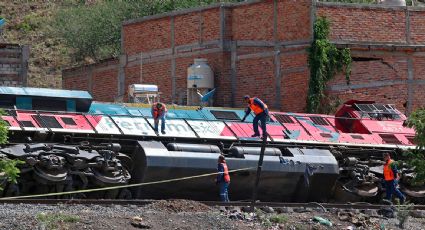 Tren de carga se descarrila e incendia en Hidalgo; hay un lesionado