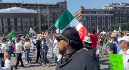 La vanguardia del Movimiento del Sombrero y “Generación Z” llegan al Zócalo de la Ciudad de México