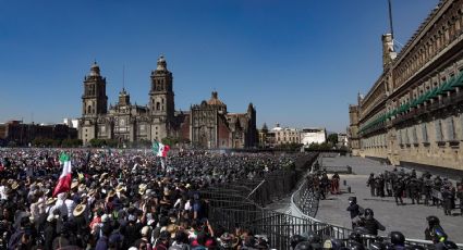 Marcha de la "Generación Z" y del Sombrero venció las vallas de Palacio Nacional; abuela de Carlos Manzo encabezó la movilización