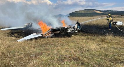 Desplome de avioneta en Michoacán deja seis heridos