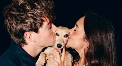 Charles Leclerc, piloto de Ferrari, 'utiliza' a su perro para proponerle matrimonio a su novia de raíces mexicanas