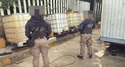 Aseguran casi 2 mil 500 litros de presunto "huachicol" en Veracruz