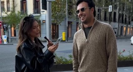 Tiktoker ucraniana entrevista en las calles de Madrid a Checo Pérez sin saber que era él; mexicanos la arropan en redes
