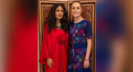 "Tiempo de mujeres": Sheinbaum comparte fotografía junto a Salma Hayek