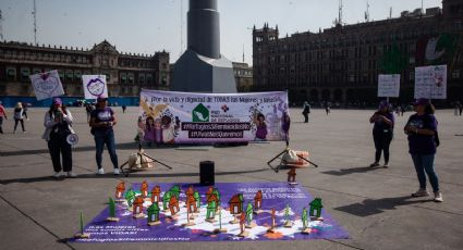 Entre gritos de justicia, los primeros contingentes del 25N llegan al Zócalo de la CDMX