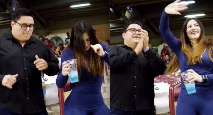 Aficionada de Tomateros se vuelve viral tras mostrar sus mejores pasos de baile y luego de que su pareja no le aguantó el ritmo