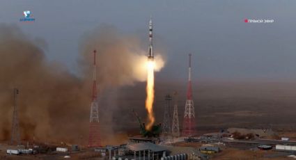 Astronautas de EU y Rusia comparten la nave Soyuz para ir a la Estación Espacial Internacional