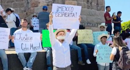 Estudiantes y ciudadanos protestan en distintos puntos de Michoacán por el homicidio de Carlos Manzo