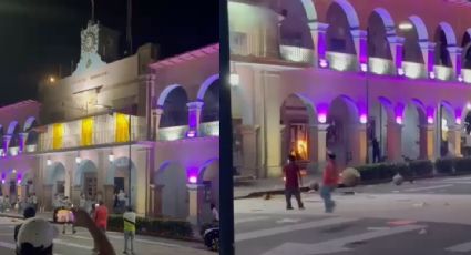 Disturbios continúan por segundo día en Michoacán tras asesinato de Carlos Manzo; incendian el Palacio Municipal de Apatzingán