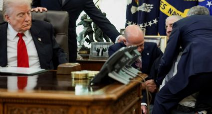 Se desmaya un hombre en el Despacho Oval durante conferencia de Trump