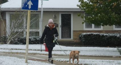 Primeras nevadas en EU ponen en alerta hasta 14 estados por bajas temperaturas