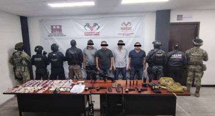 Capturan a cuatro sujetos del Cártel de Sinaloa que simulaban ser policías para realizar revisiones vehiculares en Chiapas