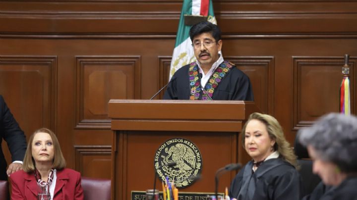 Nueva Corte decide con rigor jurídico y tiene autonomía, dice Hugo Aguilar en su primer informe; califica de soberbia a la anterior integración