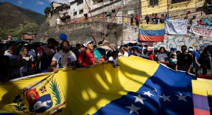Chavistas protestan en Venezuela contra la incautación del buque petrolero por EU