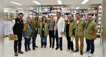Sheinbaum hace visita “sorpresa” a hospital del IMSS en Ciudad Juárez; publica fotografías con anaqueles llenos de medicamentos