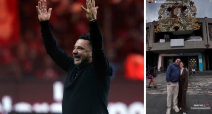 Antonio Mohamed, DT del Toluca, visita la Basílica de Guadalupe para agradecer por su quinto título en la Liga MX