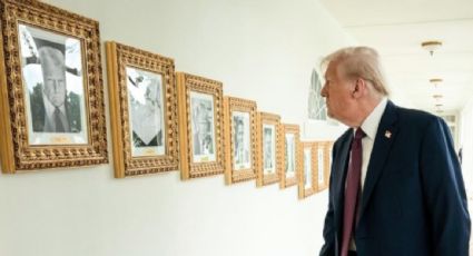 Trump coloca placas para ironizar sobre expresidentes; "el dormilón Biden" y "Obama, uno de los más divisorios", se lee