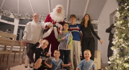 Erling Haaland se viste de Santa Claus para visitar a niños fans del Manchester City; varios jugadores de los Citizens acuden a un hospital infantil