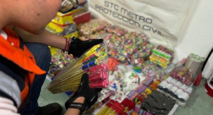 Decomisan más de 300 kilos de pirotecnia al interior del Metro de la CDMX