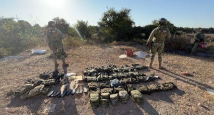 Marina desmantela dos campamentos con explosivos en zona de disputa entre La Mayiza y Los Chapitos en Sinaloa