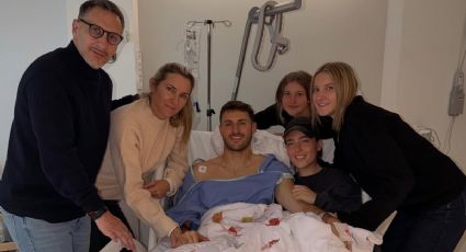 El mexicano Santiago Giménez es arropado por su familia tras operarse del tobillo y manda mensaje de alivio: “¡Todo salió muy bien!”