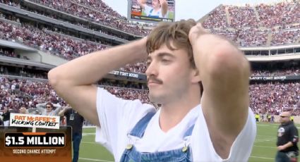 Estudiante de Texas falla por centímetros un gol de campo que le hubiera valido ganar un millón de dólares; se donará la mitad a la caridad