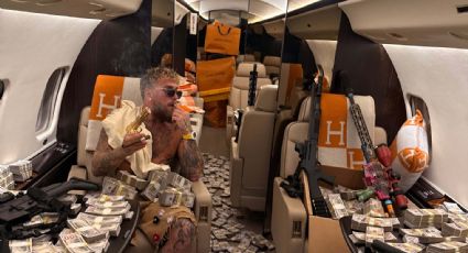 El youtuber Jake Paul cobró 92 millones de dólares por aguantar seis rounds, correr y sufrir doble fractura de mandíbula; presume su dinero con armas en un avión