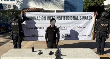 Detienen a un menor en Navolato; portaba un arma larga y cartuchos útiles entre sus ropas