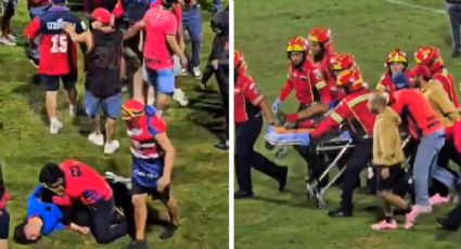La Final de la Liga de Guatemala termina en batalla campal, personas inconscientes, invasión de cancha y jugadores retirados en camilla