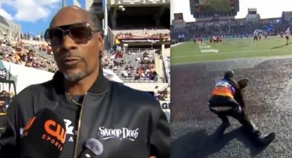 El rapero Snoop Dogg abandona entrevista para lanzarse al césped y hacer una atrapada en el Arizona Bowl