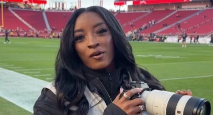 Fotógrafa de lujo: La gimnasta Simone Biles retrata el Sunday Night Football entre 49ers y Bears, equipo donde juega su esposo
