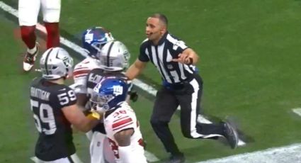 Preparado para todo: Árbitro de la NFL con dos títulos universitarios corre 30 yardas para separar jugadores en una bronca