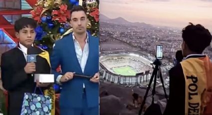 El niño peruano que transmitió la Final de la Libertadores desde un cerro irá a la Champions: narrará el Real Madrid vs City en el Bernabéu