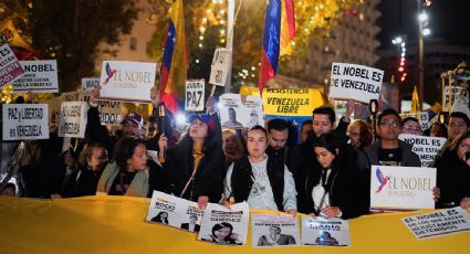 Venezolanos en España marchan en apoyo a María Corina Machado a días del Nobel de la Paz