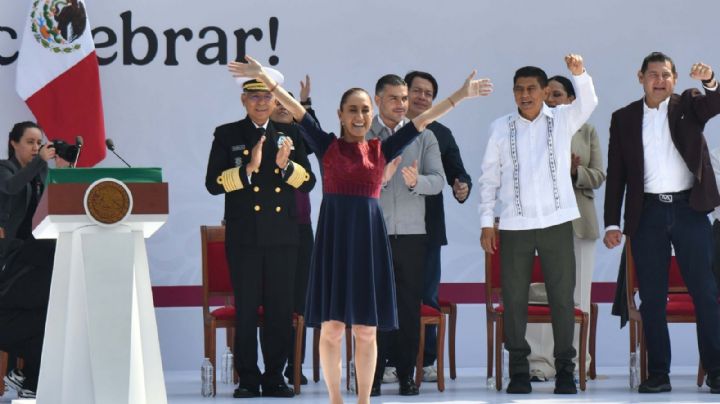 Entre acarreos y acusaciones de difamación de la oposición, Sheinbaum celebra siete años de gobierno de Morena