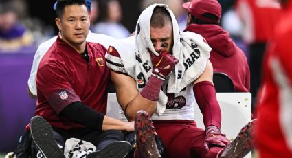 ¿El fin de su carrera? Zach Ertz, receptor de Commanders, deja la cancha llorando tras violenta y escalofriante 'tacleada' sobre su rodilla