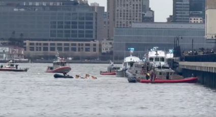 Accidente en Nueva York: se desploma un helicóptero en el río Hudson