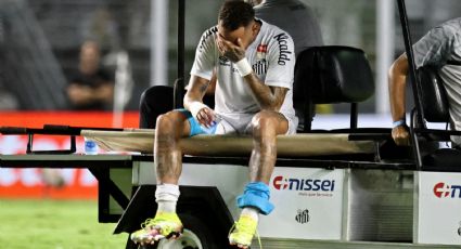 Neymar Jr. rompe en llanto al sufrir una nueva lesión con el Santos de Brasil