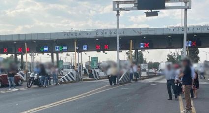 Manifestantes bloquean cerca de tres horas la México-Querétaro por falta de agua