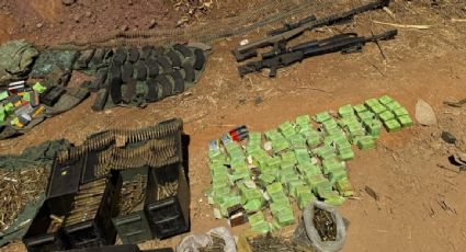 Aseguran armas, explosivos, municiones y equipo táctico en operativo en San Ignacio, Sinaloa