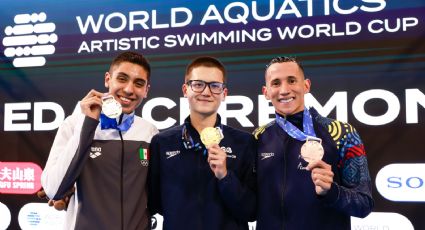 ¡Cae la primera! El mexicano Diego Villalobos conquista medalla de plata en la Copa del Mundo de natación artística de Markham, Canadá